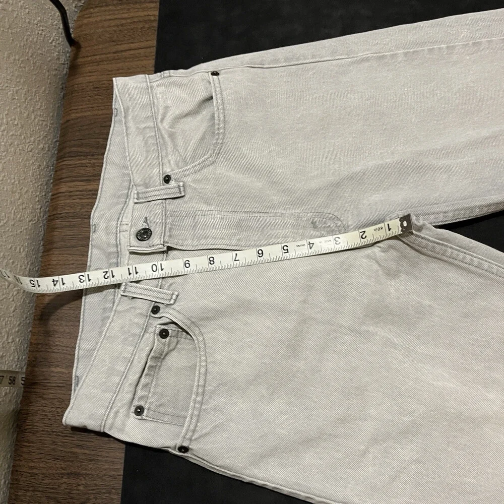 Vintage Levi Gray Jeans Denim USA 30x30 1980s 505 Silver Tab Levis Colors 550